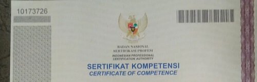 sertifikat BNSP